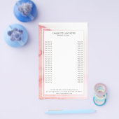 水モダン色アブストラクトウェイスローザ チラシ (シングル)