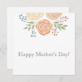 水モダン色イエローフローラ母の日 (正面/裏面)