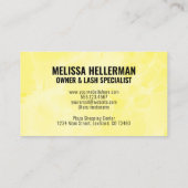 水モダン色イエローモノグラム 名刺 (裏面)