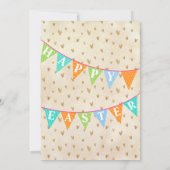 水モダン色イースターブランチ卵狩り 招待状 (裏面)