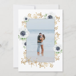 水モダン色エレガントAnemone Flower写真 セーブザデート