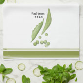 水モダン色エンドウ豆パスタオル キッチンタオル (折り畳み)