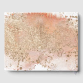 水モダン色オイスタービーチ結婚式 ゲストブック (裏面)