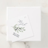 水モダン色オリーブ植物性結婚式の引き出物ギ フェイバータグ (インサイチュ)