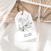 水モダン色オリーブ植物性結婚式の引き出物 ギフトタグ