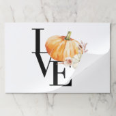 水モダン色オレンジカボチャ ペーパーパッド (折り畳み)