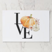 水モダン色オレンジカボチャ ペーパーパッド (正面)