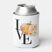 水モダン色オレンジカボチャ 缶クーラー (缶正面)