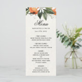 水モダン色オレンジ&葉美しい メニュー (スタンド正面)