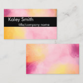 水モダン色カスタム名刺テンプレート 名刺 (正面/裏面)