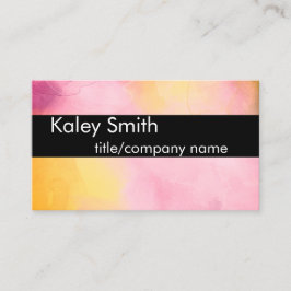 水モダン色カスタム名刺テンプレート 名刺