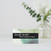 水モダン色カスタム名刺テンプレート 名刺 (スタンド正面)