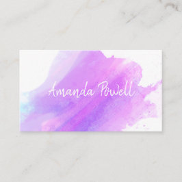 水モダン色カスタム名刺テンプレート 名刺