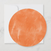 水モダン色カボチャ彫刻ハローウィンパーティ 招待状 (裏面)