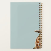 水モダン色カメパーソナライズされた ノートブック (裏面)