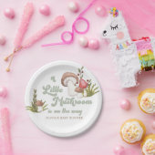 水モダン色キノコ赤ちゃんシャワー ペーパープレート (パーティー)