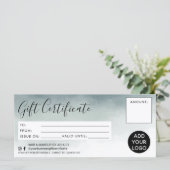 水モダン色ギフトシンプル券のロゴ (スタンド正面)