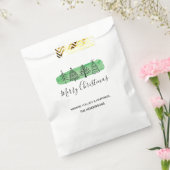 水モダン色クリスマスの好意バッグ フェイバーバッグ (封をした状態)