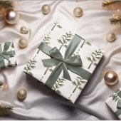 水モダン色クリスマスグリーンパインツリラッピング ラッピングペーパーシート