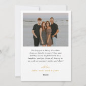 水モダン色クリスマスツリー写真 シーズンカード (裏面)