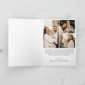 水モダン色クリスマスツリー非写真 シーズンカード (内部)