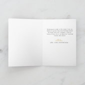 水モダン色クリスマスツリー非写真 シーズンカード (内部)