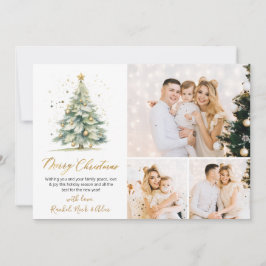 水モダン色クリスマスツリー3数々の写真 シーズンカード