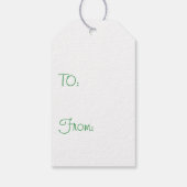 水モダン色クリスマスツリー ギフトタグ (裏面)