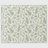 水モダン色クリスマスパイン離れズ ラッピングペーパー (フラット)