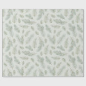 水モダン色クリスマスパイン離れズ ラッピングペーパー (フラット)