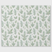 水モダン色クリスマスパイン離れズ ラッピングペーパー (フラット)