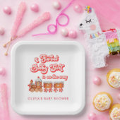 水モダン色クリスマスベビーシャワー ペーパープレート (パーティー)