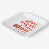 水モダン色クリスマスベビーシャワー ペーパープレート (傾斜あり)