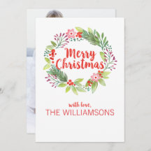 水モダン色クリスマスリース写真