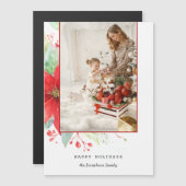 水モダン色クリスマス植物写真 (正面/裏面)