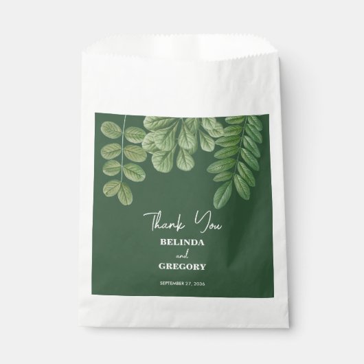 水モダン色グリーナリーエメラルドグリーン結婚ズ フェイバーバッグ (正面)