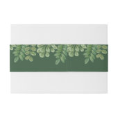 水モダン色グリーナリーエメラルドグリーン結婚ズ 招待状ベリーバンド (裏面例)