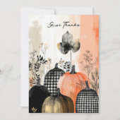 水モダン色コラージュ感謝カード シーズンカード (正面)