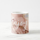 水モダン色ゴールデンダスティングカ楽しむイイ コーヒーマグカップ (中央)