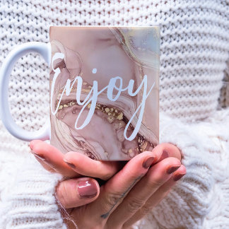 水モダン色ゴールデンダスティングカ楽しむイイ コーヒーマグカップ