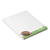 水モダン色サッカースポーツグラスおもしろい子供 ノートパッド (アングル)