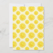 水モダン色サンシャイン1st誕生日招待状 招待状 (裏面)