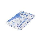 水モダン色サントリーニギリシャ島 バスマット (アングル)