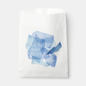 水モダン色シェイプ結婚ズモノグラム フェイバーバッグ (正面)