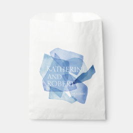 水モダン色シェイプ結婚ズモノグラム フェイバーバッグ