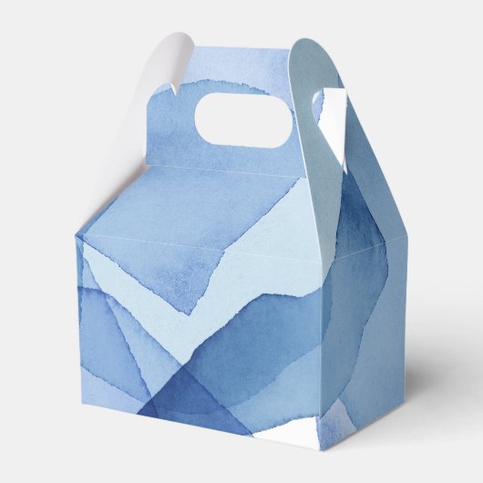 水モダン色シェイプ結婚ズモノグラム フェイバーボックス (裏面サイド)