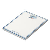 水モダン色シーサイドシェル航海の ノートパッド (回転)