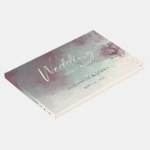 水モダン色ジュエルトーンボホ結婚ズ ゲストブック (コーナー)