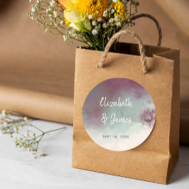 水モダン色ジュエルトーンボホ結婚ズ ラウンドシール