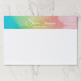 水モダン色スクリプトレインボーパステル紙パッド ペーパーパッド